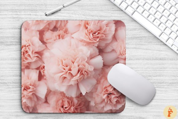 Beautiful Pink Carnations Mouse Pad
