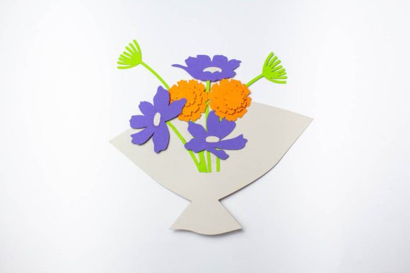 Cosmos and Marigold Layered Bouquet