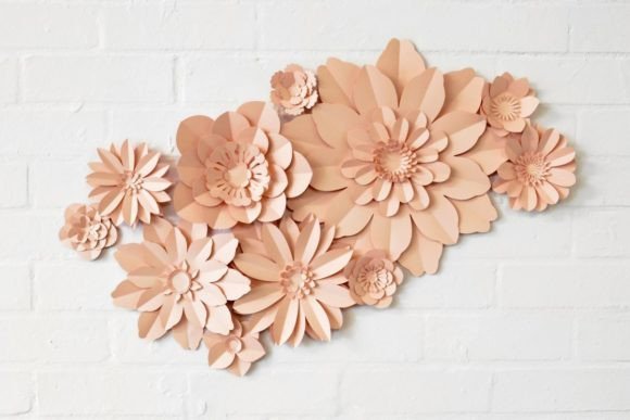 Giant Paper Flowers Composition