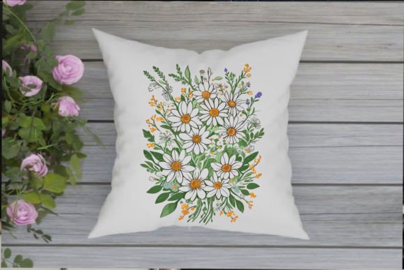 Wildflowers 5: A Watercolor Embroidery Design That Breathes